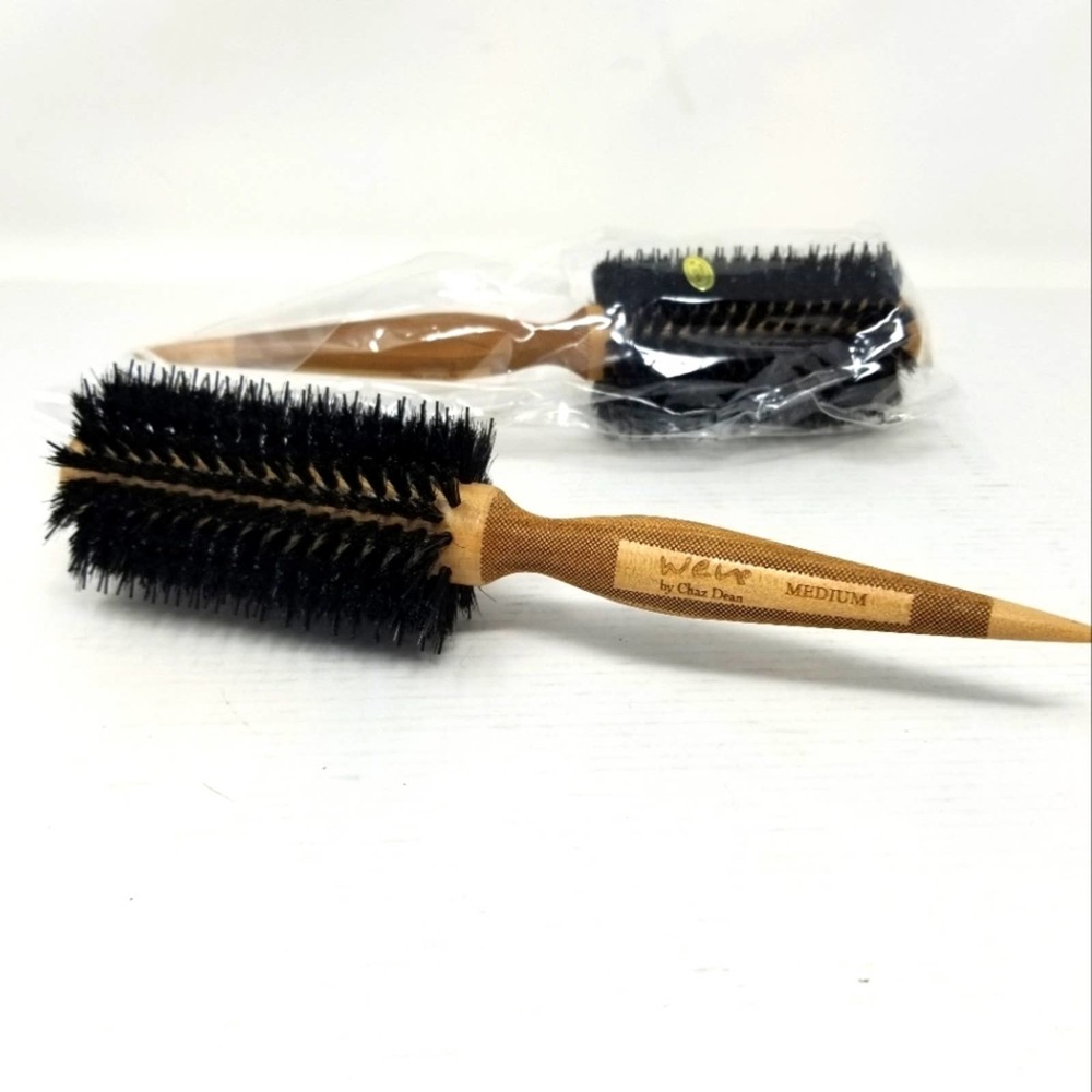 WEN by Chaz Dean New Medium Round Boar Bristle Styling Brush One Brush New